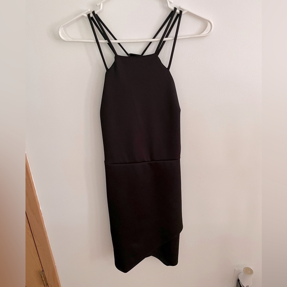 Womens black tight dress. Size M
